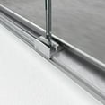 thumbnail image 7 of 56-60" x 72" Double Sliding Shower Door, 1/4" (6mm) Tempered Glass with Aluminum Frame, Stainless Steel Handles, Matte Black Finish, 7 of 7