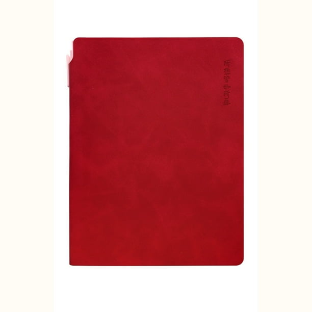 Cuaderno A5 de piel de oveja con bolígrafo | Cubierta de bloc de notas impermeable suave y duradera | Portátil 8.1x6.3 pulgadas | Páginas Blancas | Diario de negocios del estudiante | Diario de