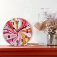 thumbnail image 2 of Yayeee 10" Wall Clock Battery Operated Quartz Round Silent Non-Ticking Home Decor, Swirling Lines, 2 of 6
