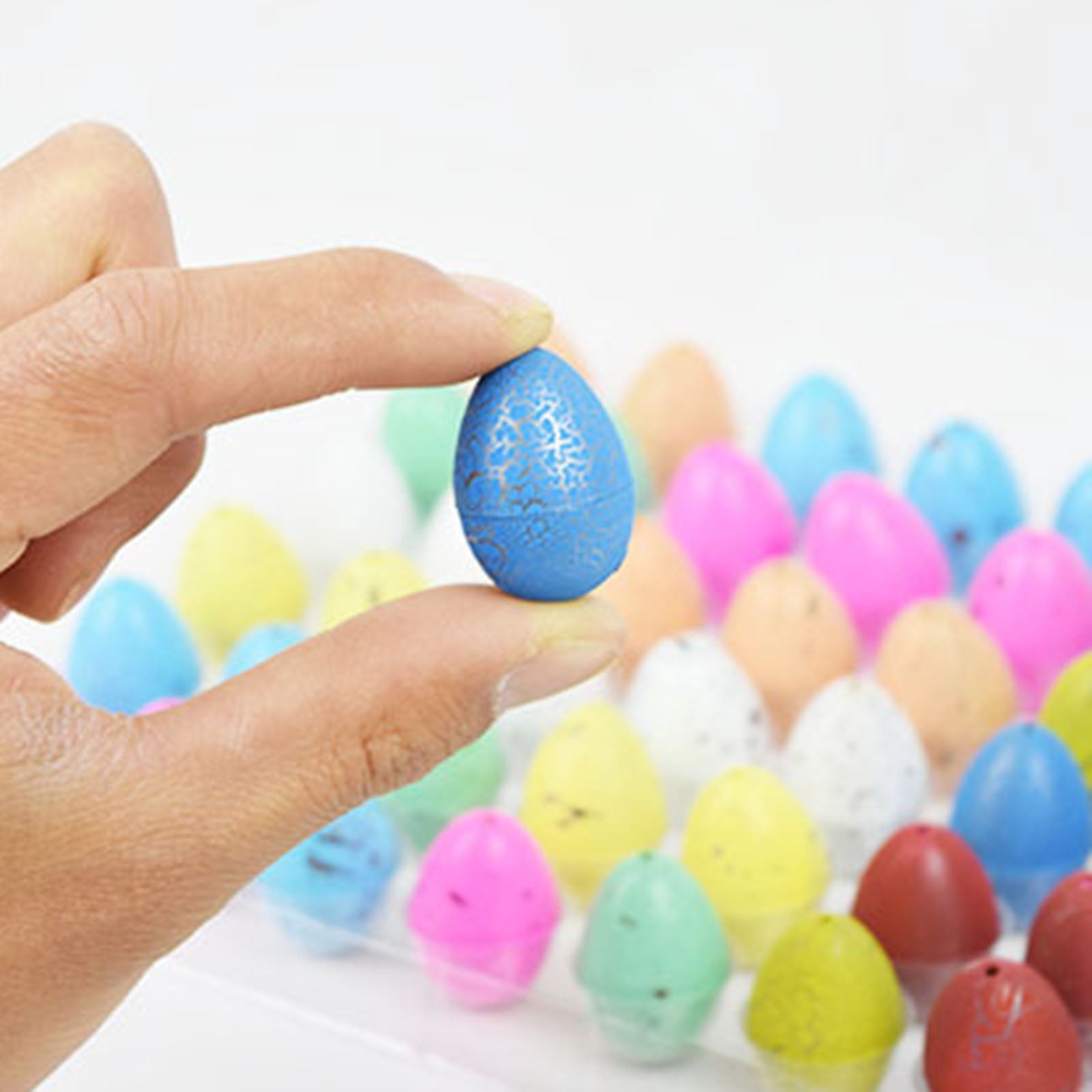 YIFAEUX 60Pcs Easter Dinosaur Egg Hatching Toy Kids Toddlers Boys Girls Dino Birth Growing Toy Classroom Students Exchange Gift Party Favors