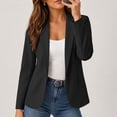 thumbnail image 6 of Stamzod Womens Jackets Dressy Casual Open Front Long Sleeve Blazer Lapel Business Work Dress Jacket with Pockets Black-1 L, 6 of 10