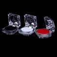 thumbnail image 2 of 1PC Velvet Ring Box Square Jewelry Box Valentine‘s Day Ring Box With Detachable Lid, 2 of 8