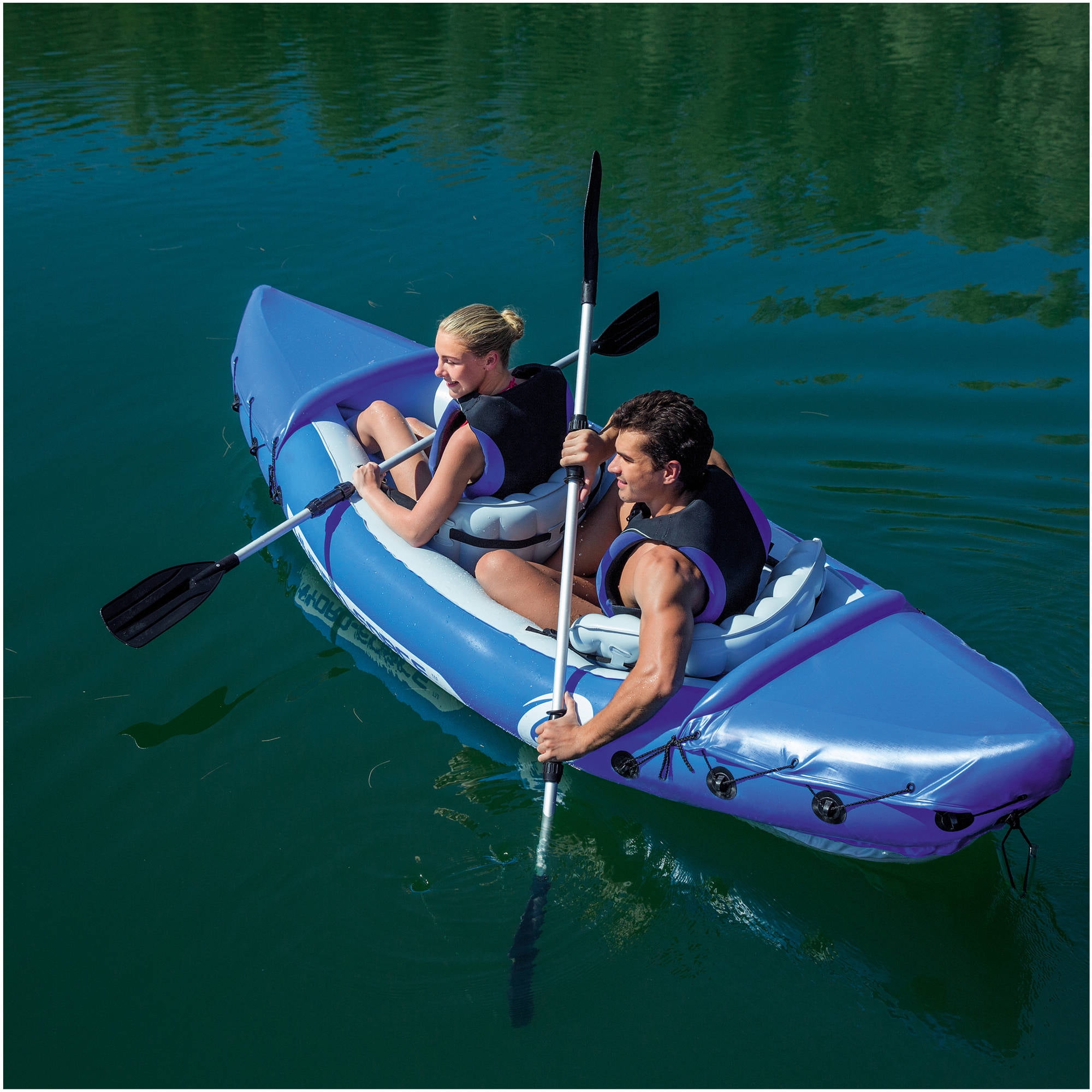 Rapid X2 Kayak Canoe Inflatable Float Oars Literapid Outdoor Activity