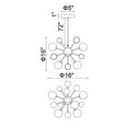 thumbnail image 2 of CWI Lighting Element 8 Light Contemporary Metal Chandelier in Sun Gold, 2 of 5