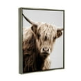thumbnail image 4 of Stupell Industries Wooly Cattle Portrait Animals & Insects Photography Gray Floater Framed Canvas Art Print Wall Art, 25 x 31, 4 of 10