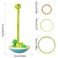 thumbnail image 3 of Juguetes circulares coloridos Fiudx Juego de rompecabezas de conejo, 3 of 6