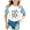 Light Blue, variant on Toddler Girl's Paris City Graphic T-Shirt Short Sleeve Unisex Casual Tshirt Tops