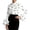 A White, variant on Womens Button Down Shirt Long Sleeve Dress Shirts Solid Work Blouse with Ruffle and Tie Detail White L