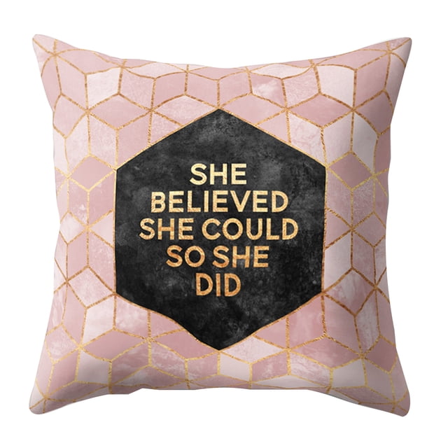 Bewildely Funda de almohada de poliéster de fácil cuidado para un mantenimiento y durabilidad sin esfuerzo Funda de almohada para sofá Decoración del hogar