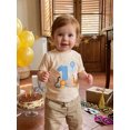 thumbnail image 5 of Miaouyo Baby First Birthday T Shirt Cute Animal Print Short Sleeve Round Neck Tops, 5 of 9