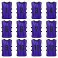 thumbnail image 3 of Vest,Numbered Bibs Vest Soccer Team Numbered 12pcs Kid's Quick Soccer Team Numbered Soccer 12pcs Team Numbered Bibs Purple Hxber Siuke Mewmewcat 12pcs Pinnies Qisuo 12pcs 's Pinnies, 3 of 7