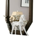 thumbnail image 2 of Benzara BM205625 Octagonal Transitional Style Beveled Wooden Mirror, Brown & Silver, 2 of 2