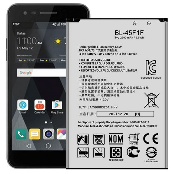 Replacement BL-45F1F BL-45F EAC63321601 Battery For LG K4/K7/K8 2017/2018 M151 M160 M160 X230 X230Z X230YK X230F X230H X240 X240F X240H/US215 M200N