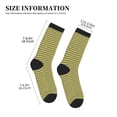thumbnail image 3 of KLL Mardi Gras Purple Yellow Plaid Print Cool Socks Men's Women's Crew Socks Funny Crazy Novelty Stockings, 3 of 7
