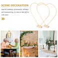 thumbnail image 4 of 1 juego de aros metálicos multifuncionales con forma de corazón, aros para coronas, atrapasueños y flores., 4 of 7