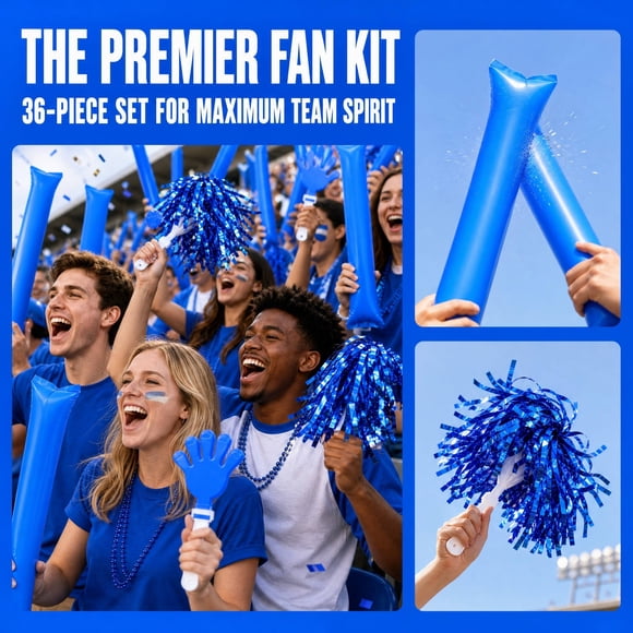 FOLOYORI 1Jgo Kit De Inflables Y Pompones Para Apoyar Equipos En Eventos Deportivos