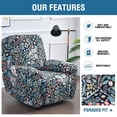thumbnail image 3 of Recliner Slipcovers -Pieces Lazyboy Recliner Covers Recliner Couch Covers Recliner Chair Cover Non Slip Reclining Slipcovers with Storage Pockets Furniture Protector for Living Room, 3 of 7