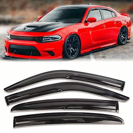 For 2011-2023 Dodge Charger JDM Window Visors Sun Rain Guards Vent Shade US US