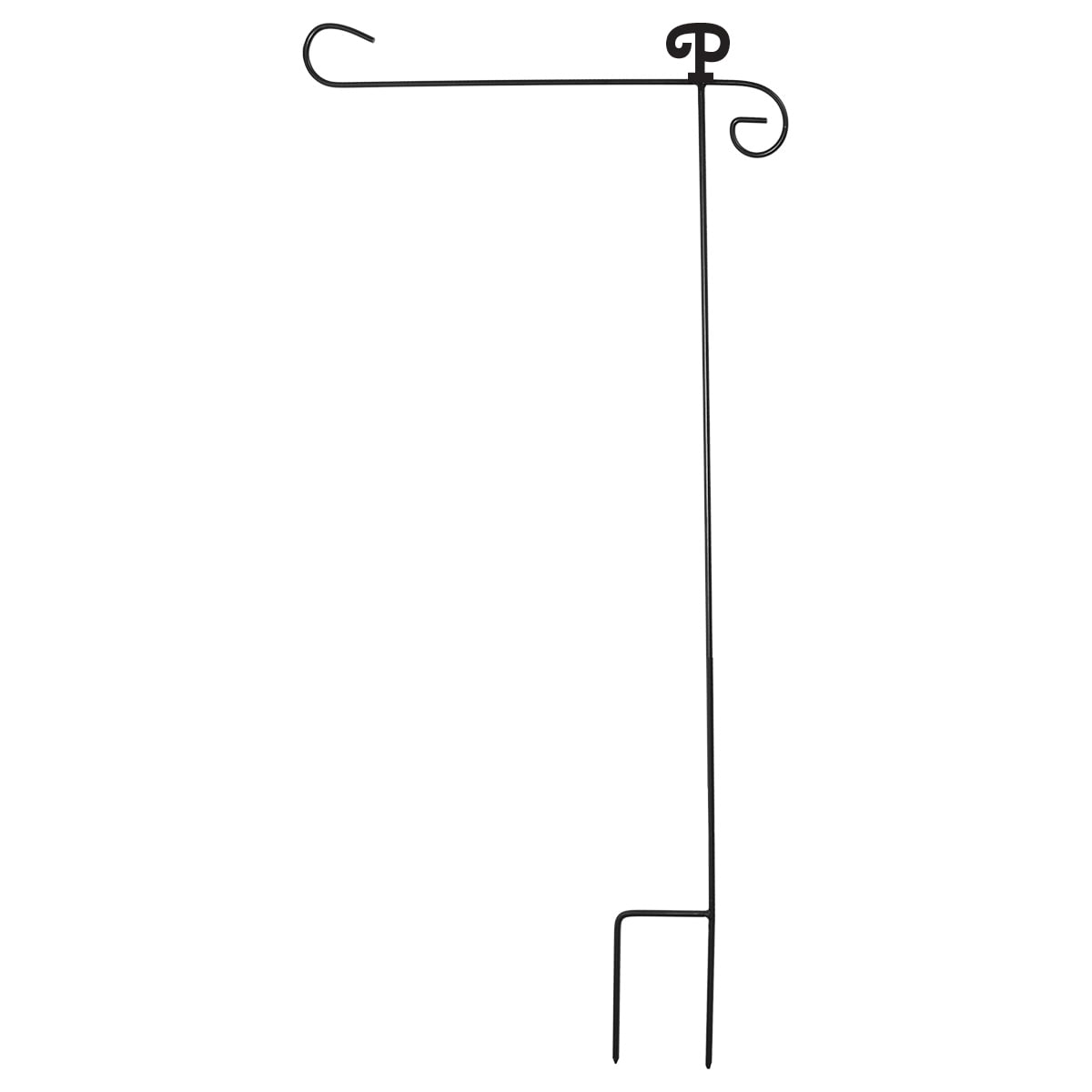 Monogram Letter P Garden Flag Stand 40"H Briarwood Lane