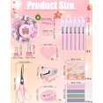 thumbnail image 7 of Pink Desk Accessories, 24Pcs Pink Office Supplies and Desk Organizers, with Tape Dispenser, Stapler, Staple Remover, Ect, Gift Box Packaging, 7 of 7