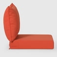 thumbnail image 5 of ZYPPP Water Resistant Outdoor 2-Piece Deep Set Patio Seat Back Chair Cushions, 25 x 25-Orange, 5 of 8