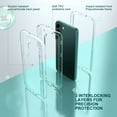thumbnail image 5 of ULAK Phone Case for Samsung Galaxy S22 Case for Men Women, 3 in 1 Heavy Duty Shockproof Case for S22 5G 6.1 inch, Crystal Clear, 5 of 9
