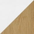thumbnail image 7 of Roman Industrial "L" Shaped Desk In White Metal And Natural Wood-Pressed Grain Bamboo, 7 of 7