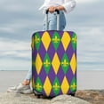 thumbnail image 7 of Fuzoiu Mardi Gras Print Suitcase Cover,Washable Luggage Covers for Suitcase,Elastic Luggage Protector Cover,Scratch Resistant Travel Suitcase Covers-Large, 7 of 7