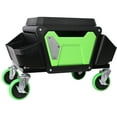 thumbnail image 6 of Olurrisa Mechanic Stool with 330lbs Load Capability, Garage Stool with Wheels, Rolling Creeper with Soft Rubber Cushion Seating for Auto Repair and DIY Home Car Beauty, Green And Black, 6 of 9