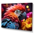 thumbnail image 2 of Designart "Radiant Sunset Plumage Of Red And Blue Parrots I" Parrot Wall Art Prints, 2 of 7