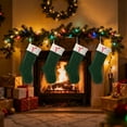 thumbnail image 2 of geerera 18" Large Knitted Xmas Stocking, Christmas Stockings with Initials, Letter Y Embroidered Xmas Stockings, Christmas Party Fireplace Family Hanging Stocking Decorations, 2 of 5