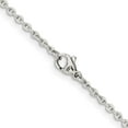 thumbnail image 3 of Chisel Stainless Steel 2.3mm 24in Cable Chain Necklace, 3 of 4