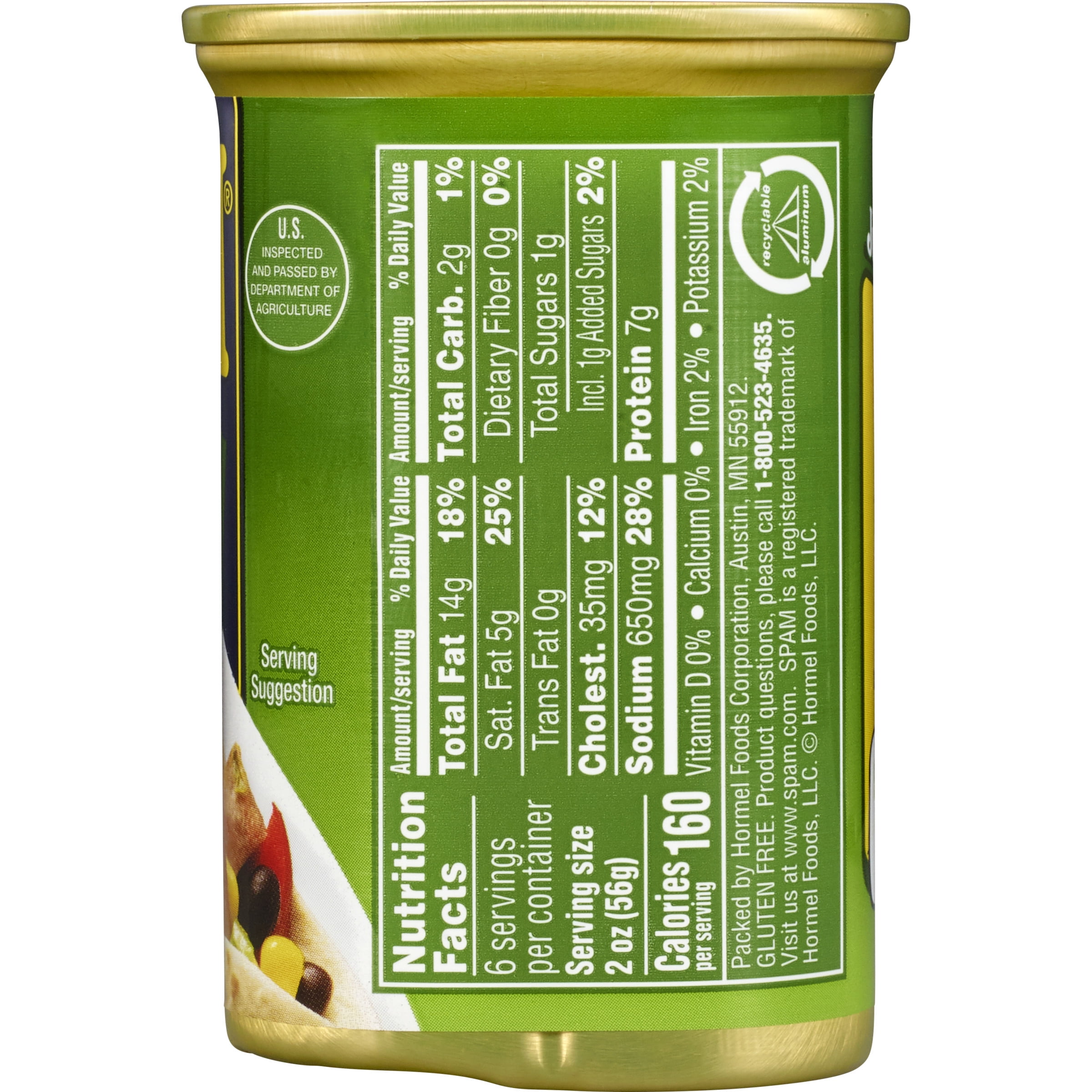 (12 pack) SPAM Jalapeno, Shelf-Stable Meat, 12 oz Aluminum Can