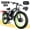 Black-Green, variant on 5000W Peak Bike, 60V 25AH Battery Bike for Adults, Dual Motor AWD Bike 50MPH 21-Speed ,Long Range Mountain Bike with 26" x 4.0 Fat Tire, All-Road Mountain Bike UL2849, Christmas Gift