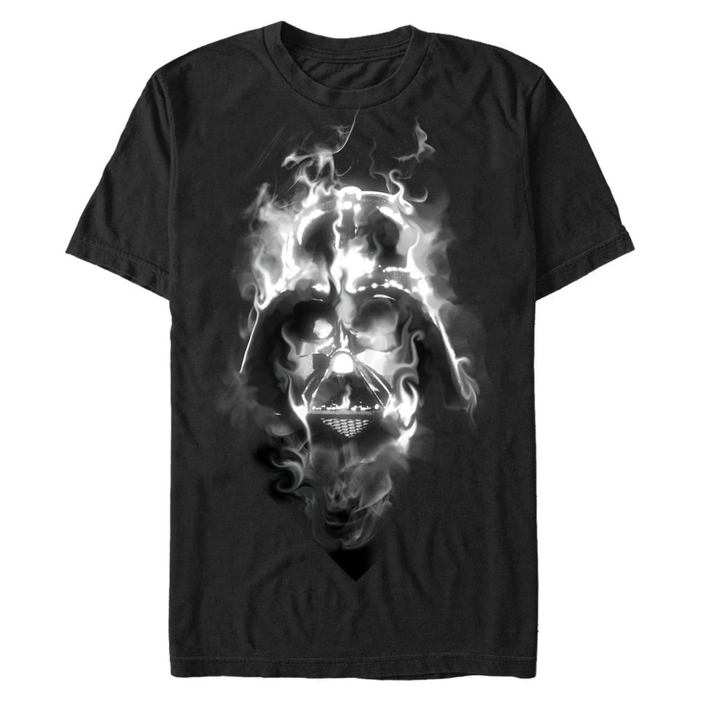 Star Wars Men's Star Wars Darth Vader Smoke Graphic Tee Black Large