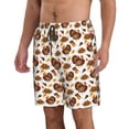 thumbnail image 2 of KLL Turkey And Thanksgiving3 Men's Casual Summer Beach Shorts Hawaiian Shorts with Pockets-X-Large, 2 of 5