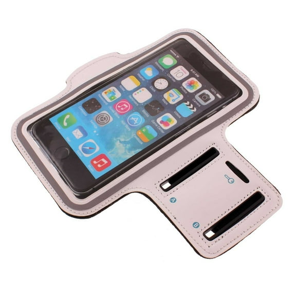 For Sonim XP10 - Sports Running Armband - White Gym Workout Case Cover Compatible With Sonim XP10 Phones