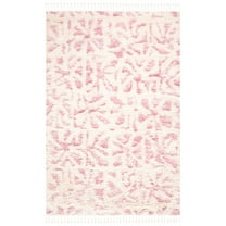 SAFAVIEH Manhattan Bryanne Abstract Area Rug, Ivory/Pink, 8' x 10'