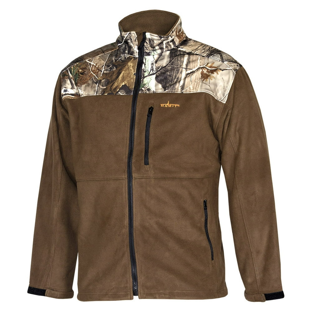 Realtree Habit Realtree Camo Fleece Softshell Windproof Jacket Large