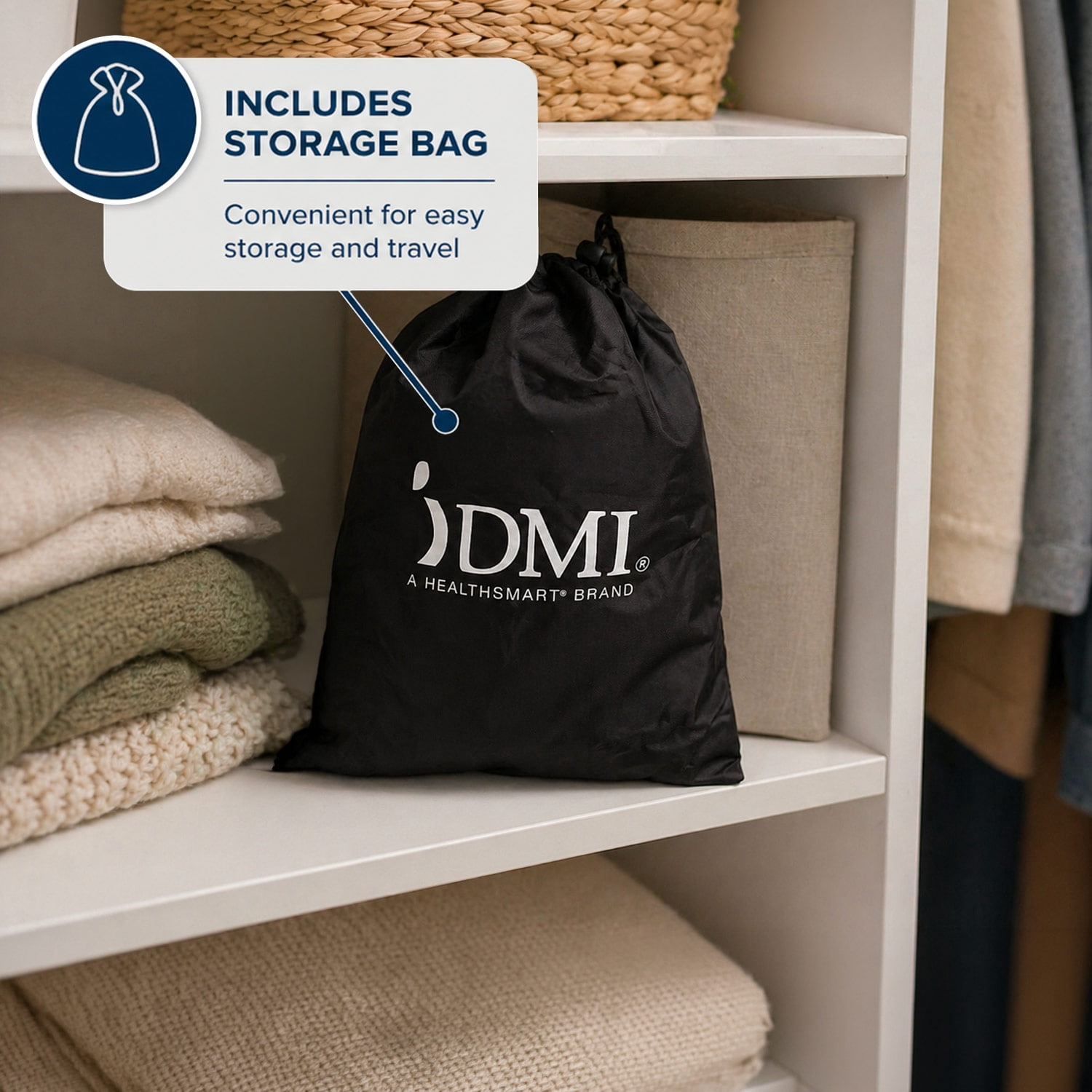 DMI All Body Heating Pad with Adjustable Straps, Full Coverage Heat Therapy Wrap for Back, Cramps, Shoulders, and Legs