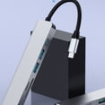 thumbnail image 2 of sweethay Tipo-c 6 en 1 USB Hub Equipo Lector de tarjetas Adaptador de transmisión Computadora Convertidor de señal de video Dispositivo Estaciones de acoplamiento para portátiles, 2 of 6