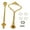 Gold, variant on Tiered Cupcake Stand with Handle for Elegant Dessert Display and Kitchen Dining Bar Use