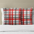 thumbnail image 6 of Red Stripe Plaid Pillow Covers Set of 2, Buffalo Check Throw Cushion Cover 18 x 18inch Pillow Case for Farmhouse Home Office Sofa Bed Party Xmas Valentine''s Day Decor, 6 of 6