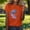Orange, variant on HOMBOM Shirts for Women Graphic Tunic Tops Crewneck Summer Cute Casual Short Sleeve Womens T Shirts