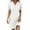 White1, variant on Wuxian Women's Shirt Dress V Neck Short Sleeve Loose Casual Roll Up Sleeve Knit Mini Dresses With Front Button