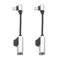 thumbnail image 4 of Cable adaptador de auriculares tipo C a 3,5 mm, 2 en 1, flexible y funcional, para teléfono tipo C, tableta y PC, color plateado., 4 of 14