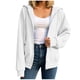 thumbnail image 2 of Neewe Hoodies Shirts for Women Early Fall Long Sleeve Tops Plain Outfits Tops Fashion Full Zip Tees 2025, 2 of 7