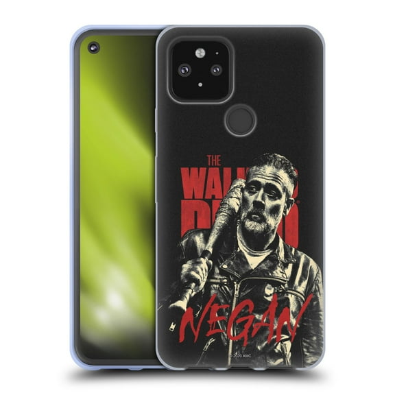 Head Case Designs Officially Licensed AMC The Walking Dead Season 10 Character Portraits Negan Soft Gel Case Compatible with Google Pixel 5 5G