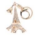 thumbnail image 6 of Hemoton  Eiffel Tower Key Ring Charm with Keychain Decoration Golden, 6 of 8