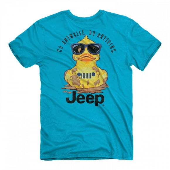 Jeep Duck Go Anywhere Do Anything Front and Back Print T-Shirt-2XLarge